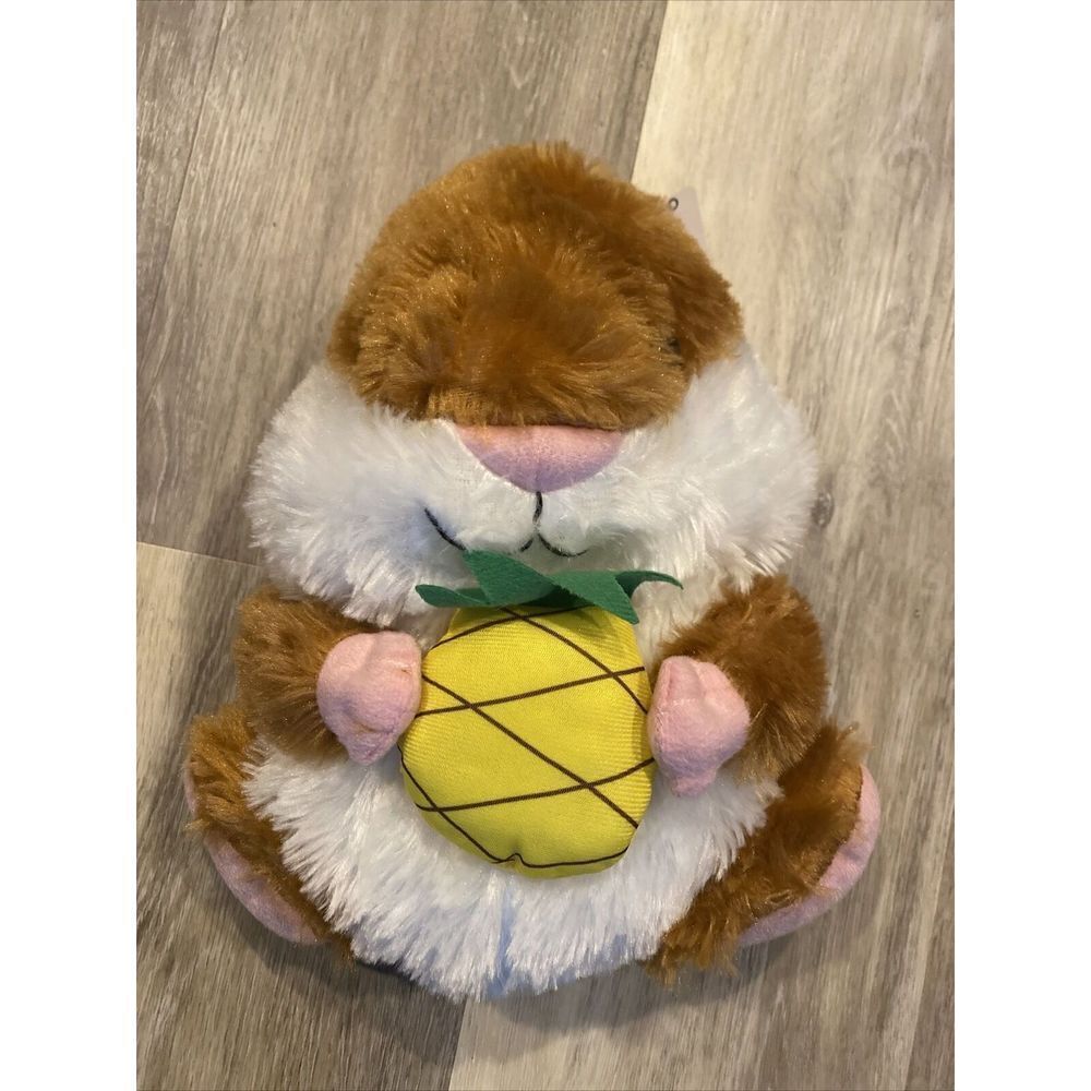 GOFFA Hamster Plush Stuffed Animal Brown Pink White Yellow 13"